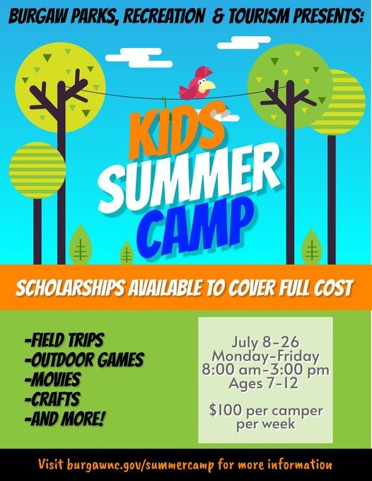 Kids Summer Camp- Burgaw Parks & Rec