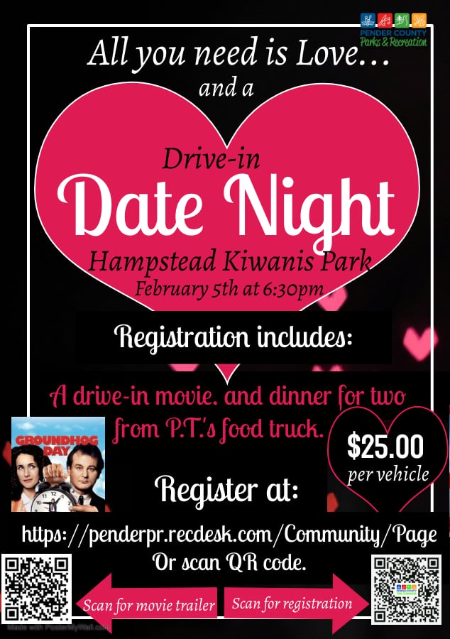 Valentine drive-in movie