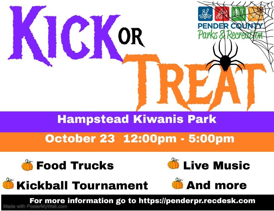 Kick or Treat in Hampstead Kiwanis Park!