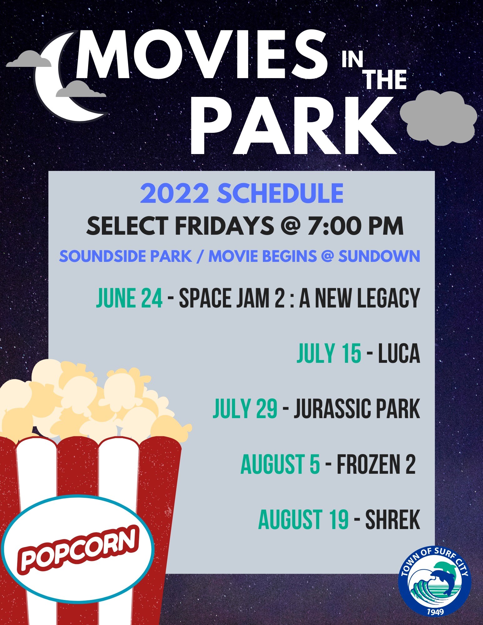 Surf City Movies in The Park