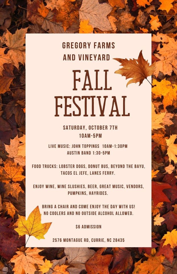 Gregory Farms and Vineyard Fall Festival