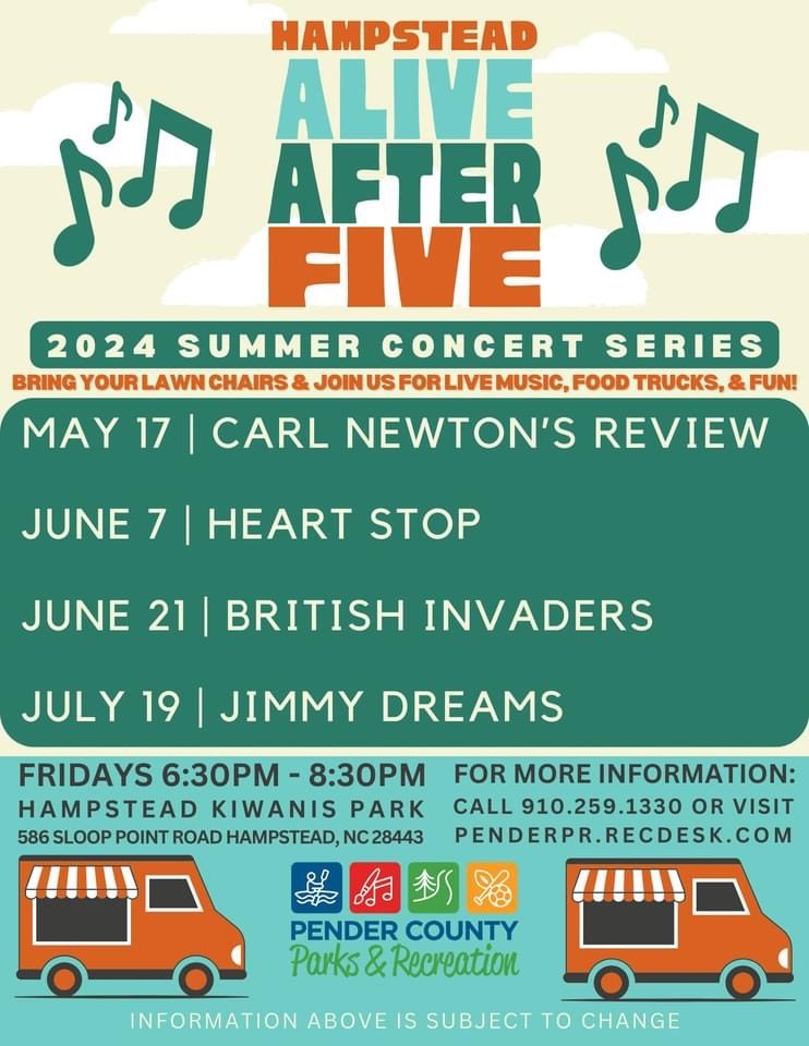 Alive After Five 2024 Summer Concert Series